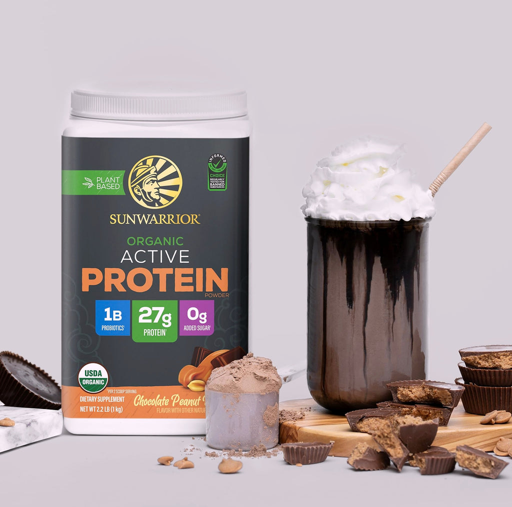 Sunwarrior Organic Plant Based Protein Powder Chocolate