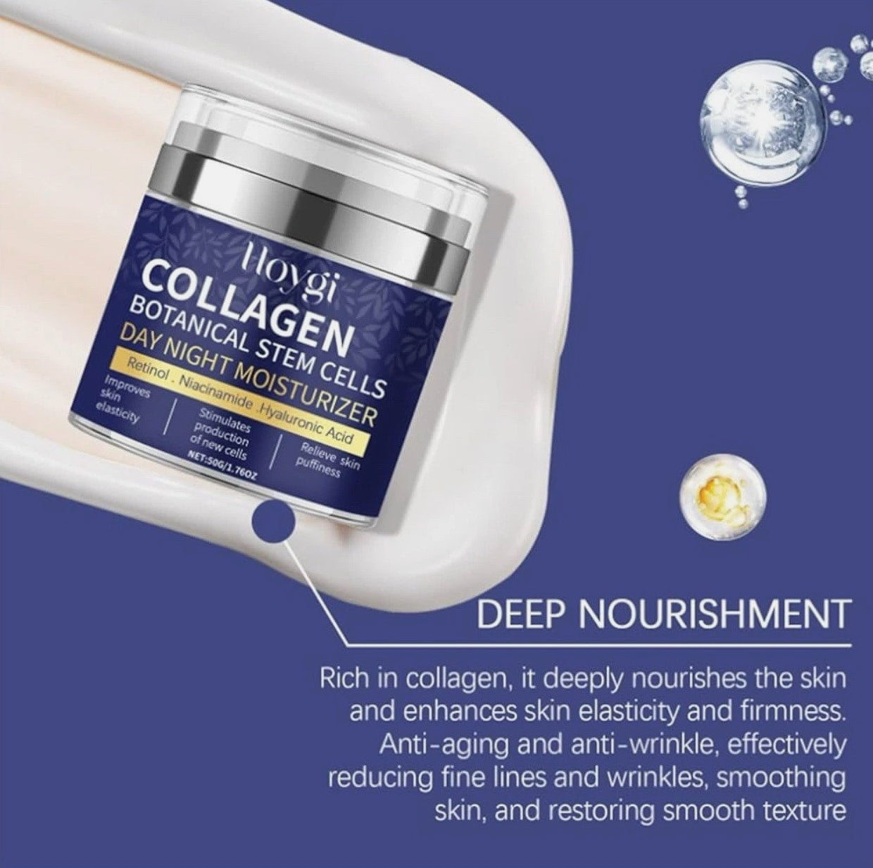 2-Pack Collagen Face Cream – 1.7oz Each – Anti-Aging & Botanical Stem Cells