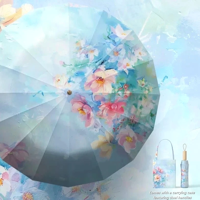 Wind-Resistant,UV-Protective Umbrella Perfect for Both Sunny and Rainy Days