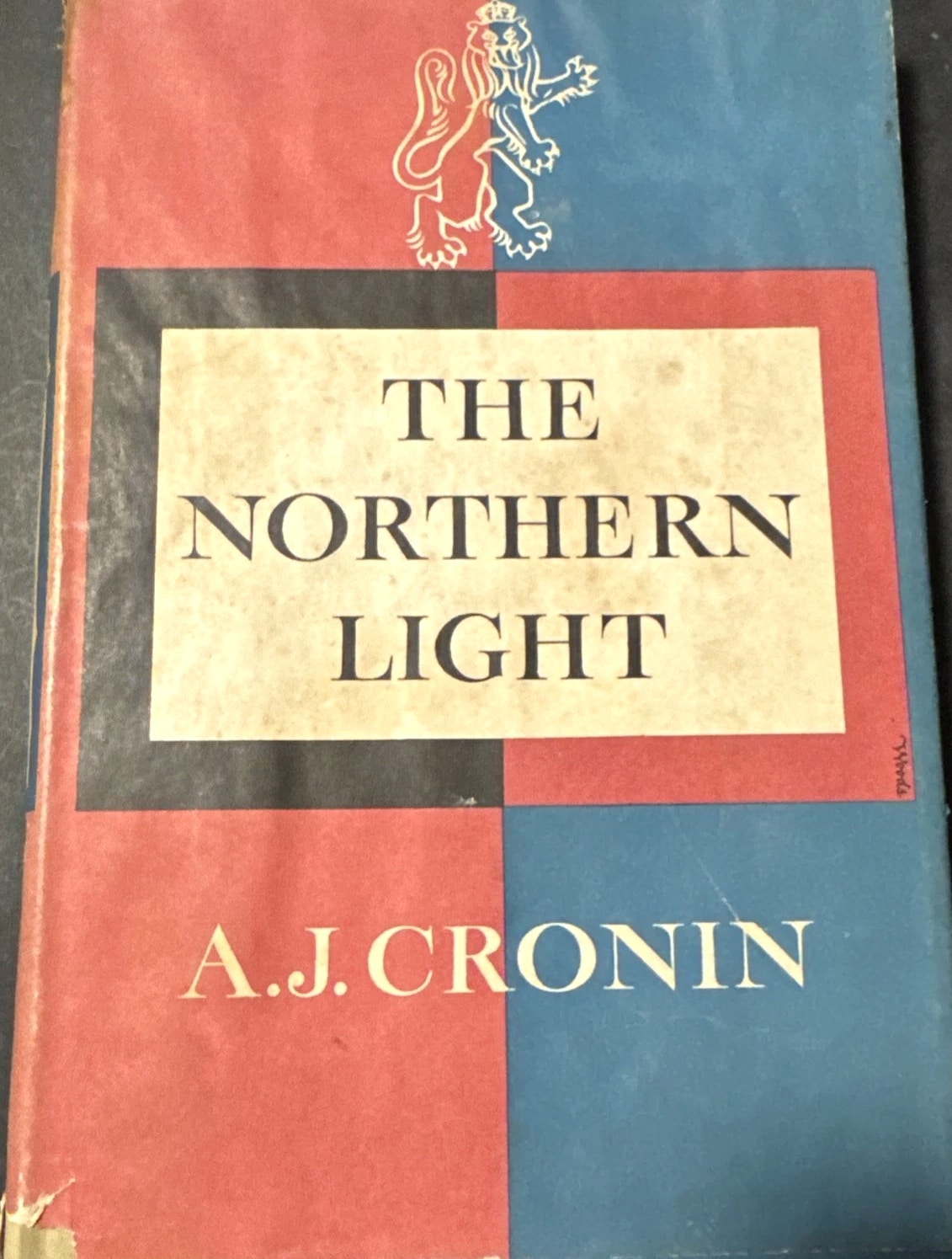 The Northern Light by A. J. Cronin, 1958. HC. VG.