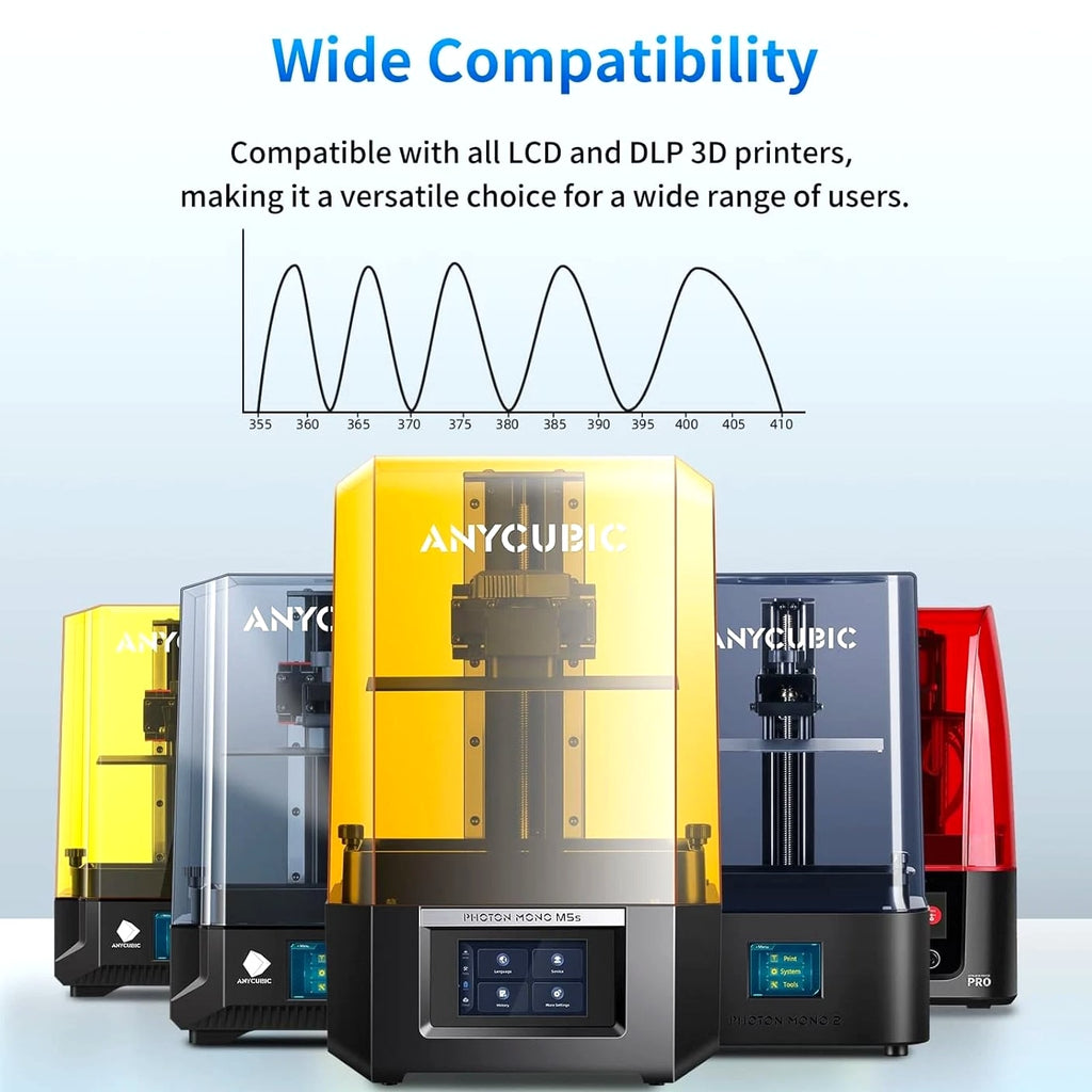 ANYCUBIC 3D Printer Resin - 405nm SLA UV-Curing with High Precision