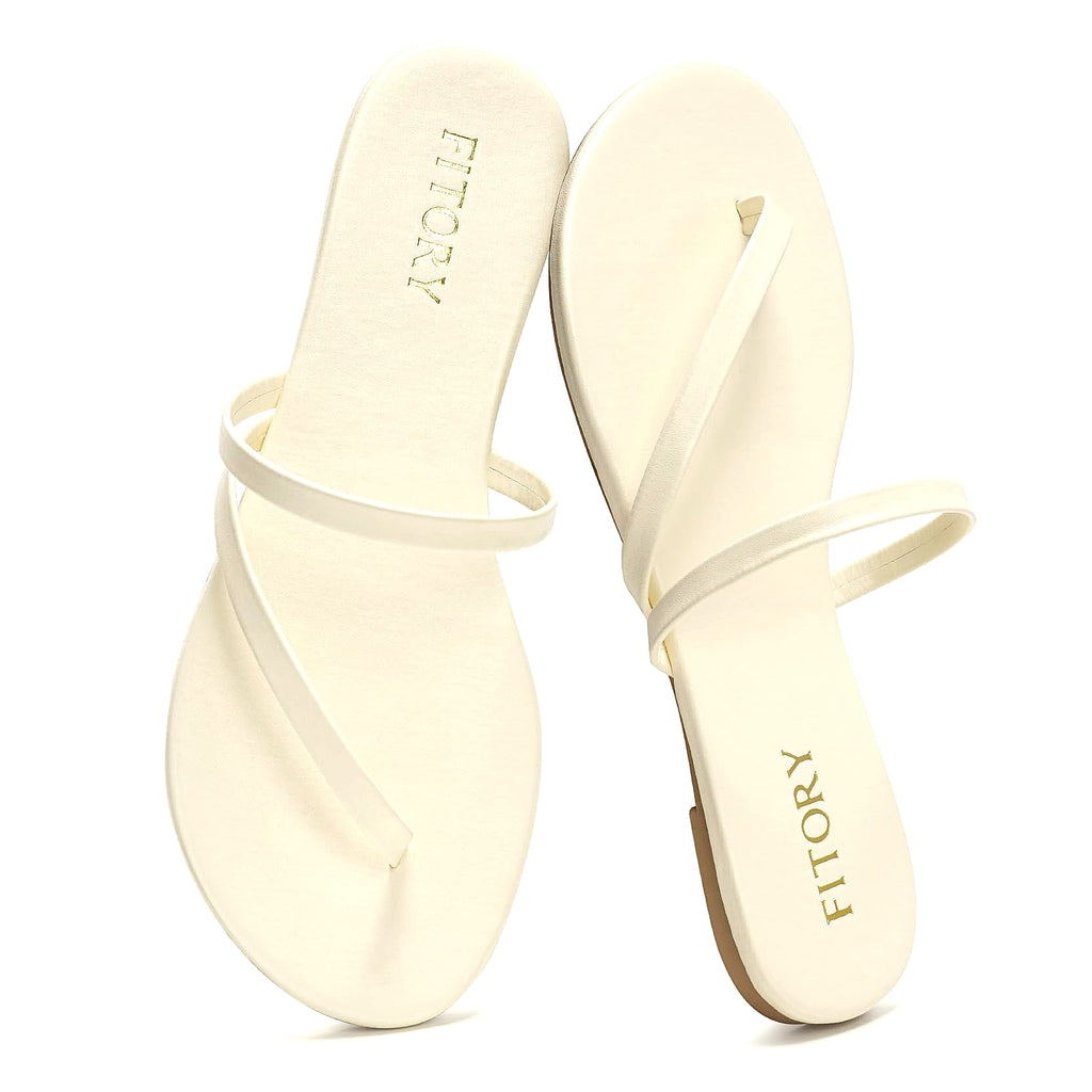 FITORY Women's Flip Flops Strappy Sandals Size 6-11