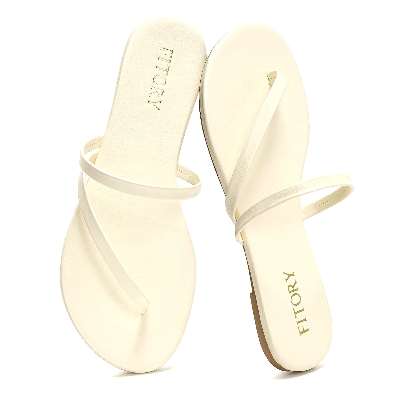 FITORY Women's Flip Flops Strappy Sandals Size 6-11