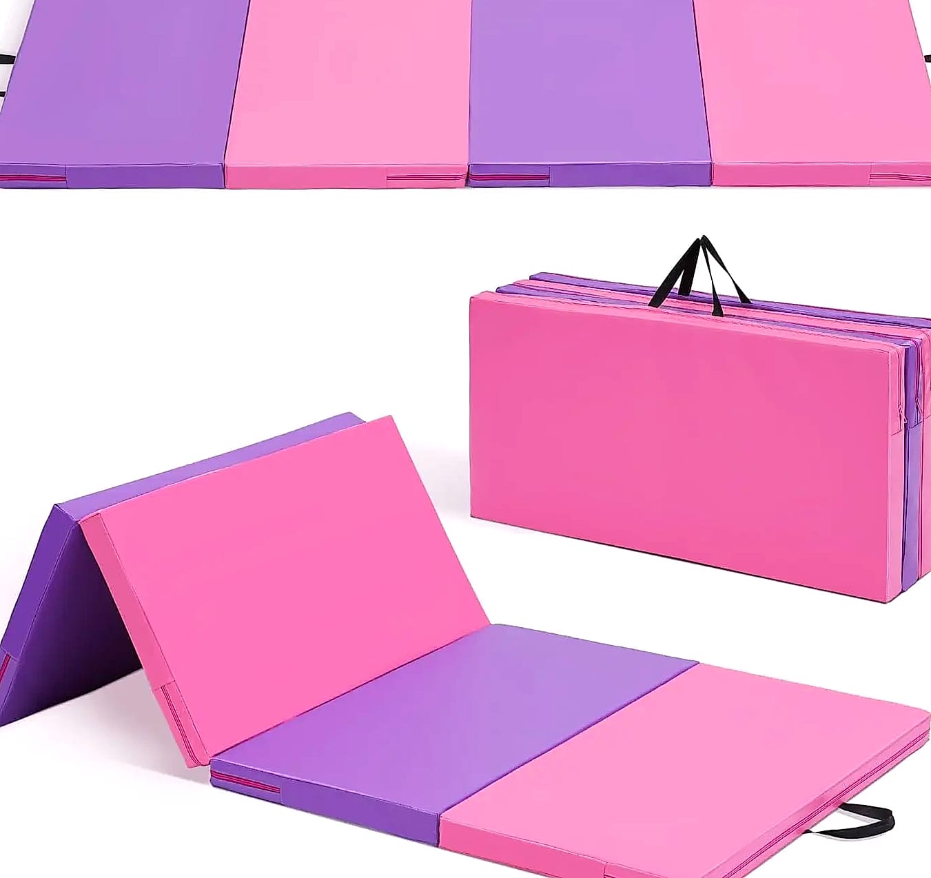 HiMISS Folding Tumbling Mat Four Panel Floor Cushion