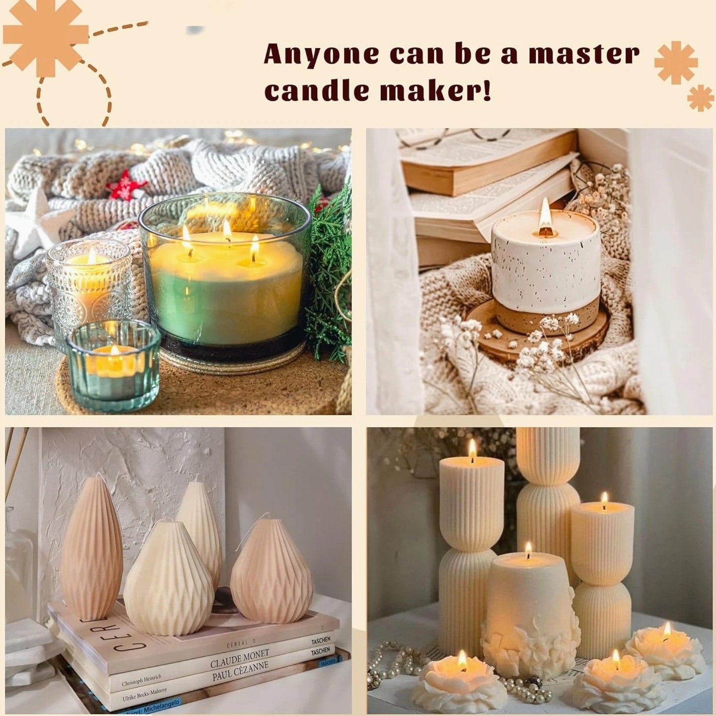 2-in-1 Candle & Soap Making Kit for Beginners - Complete All-in-One DIY Craft Kit