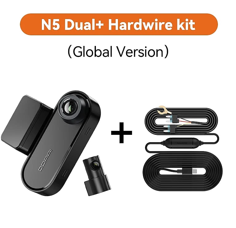 DDPAI N5 Dual 4K Dash Cam with Front and Rear Recording