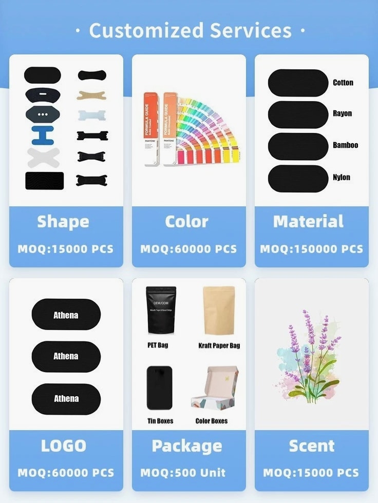 High-Quality Elastic Cotton Black Mouth Tape - 30 Pieces