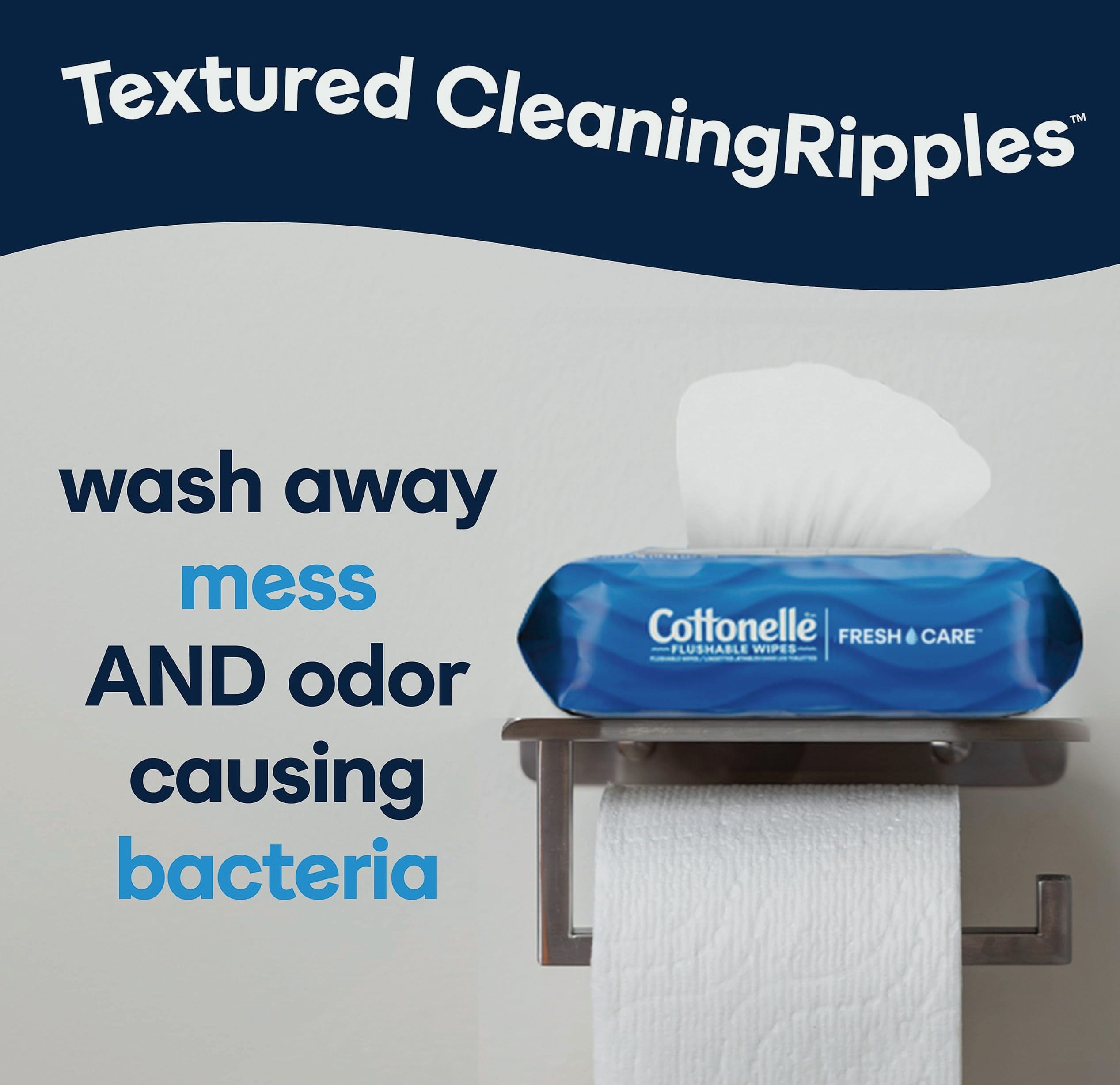 Cottonelle Fresh Feel Flushable Wet Wipes, 8 Packs