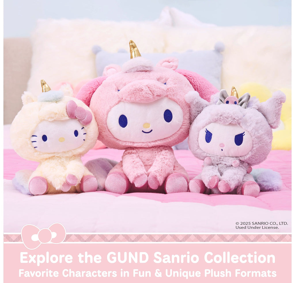 GUND Sanrio My Melody Café Latte Teddy Bear Plush Toy, 10 inch