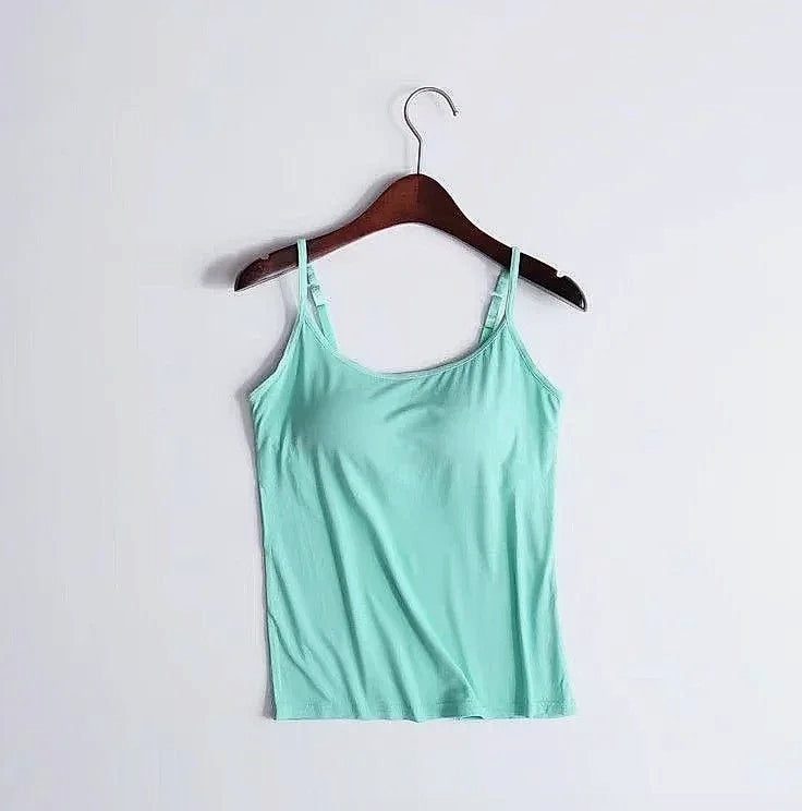 WONTIVE Women's Padded Camisole Tank with Built-In Bra