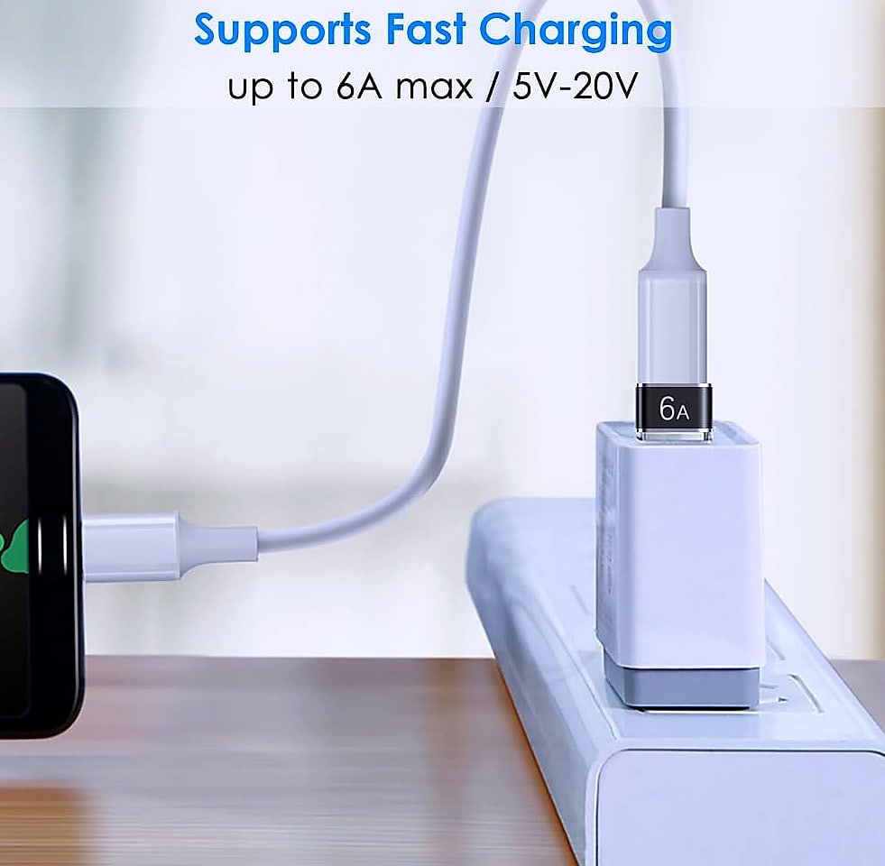 Mepsies USB to USB-C Adapter 4 Pack, OTG and Charging
