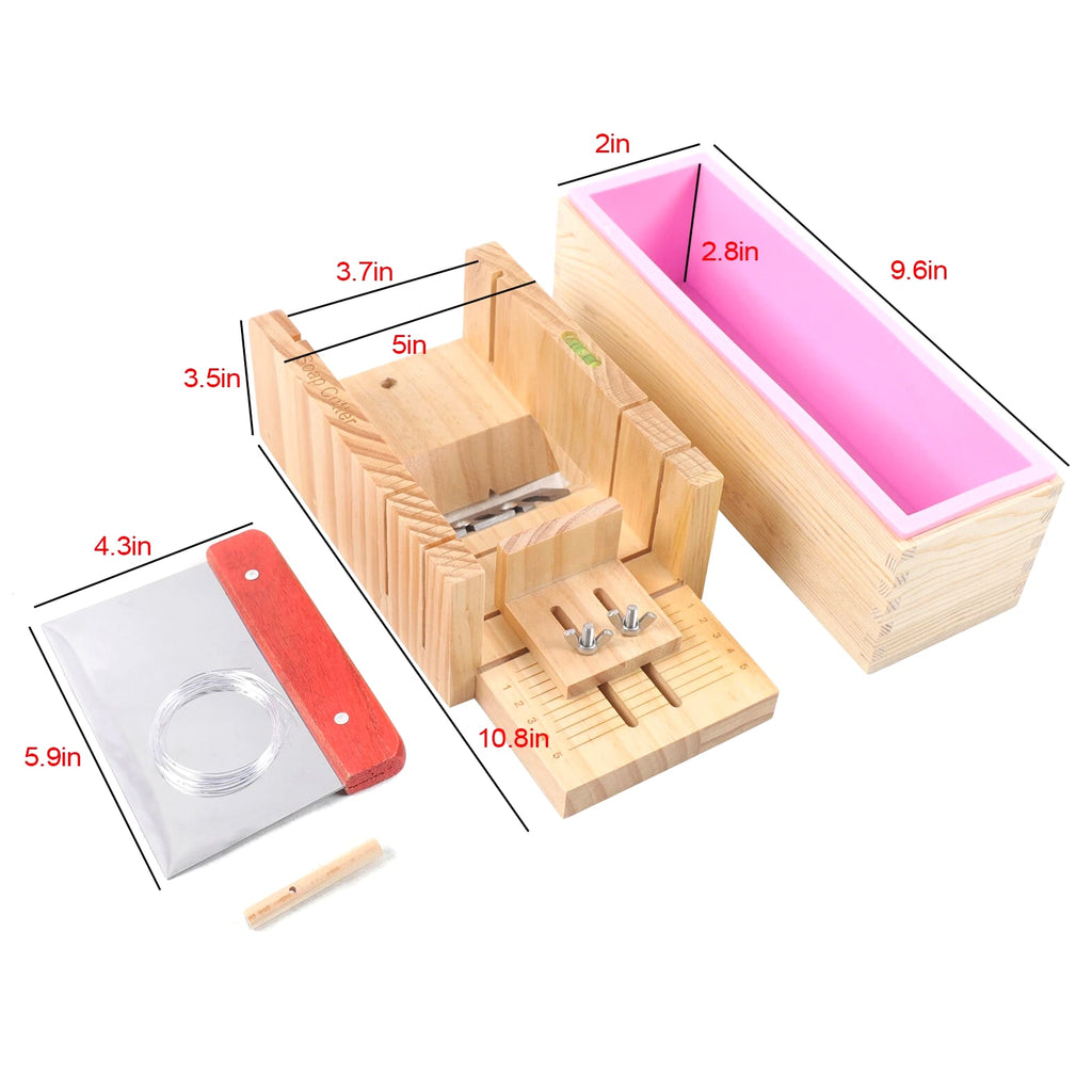 Pro Soap Making Supplies Kit 3 Pcs Set - Soap Tools, Cakes Mold, Handmade DIY