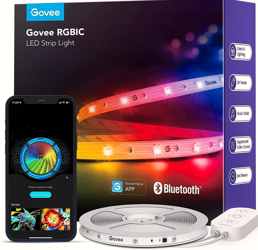 Govee RGBIC LED Strip Lights 16.4ft Smart Bluetooth Color Changing