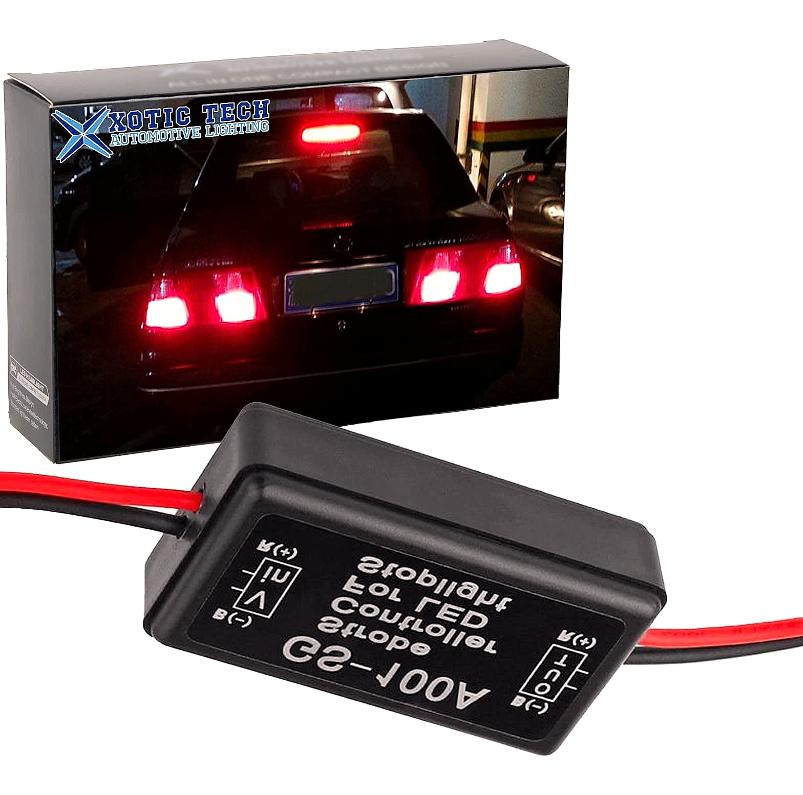x xotic tech GS-100A LED Strobe Flash Controller for Car Brake Light