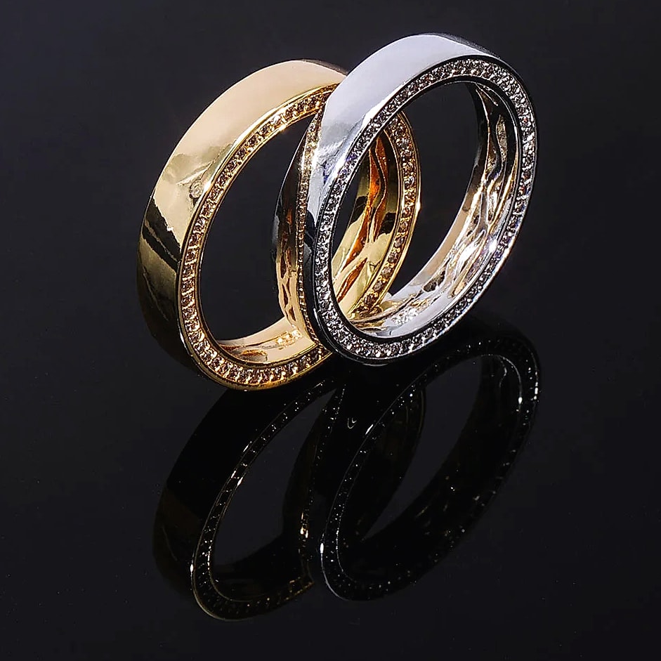 TOPGRILLZ Couple Rings 4mm/6mm 925 Sterling Silver