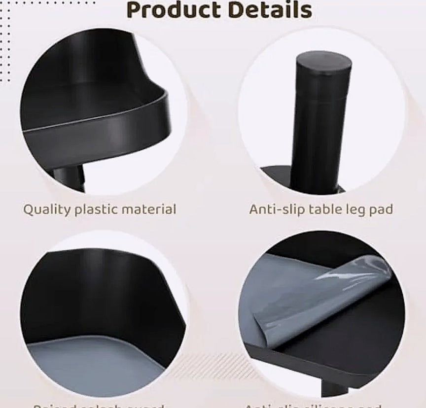 Adjustable Elevated Dog Food Bowl Stand with Non-Slip Pads
