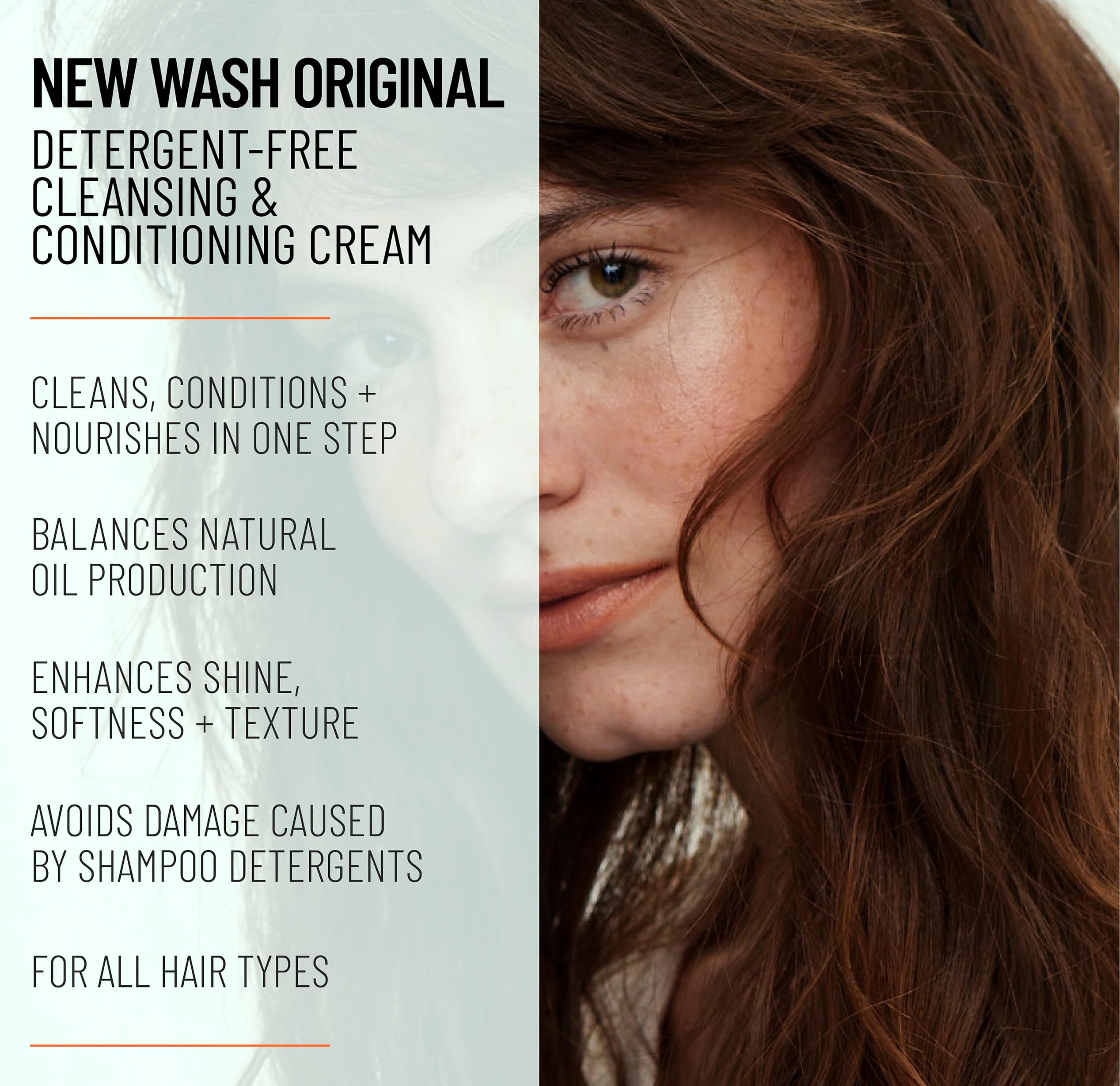 Hairstory New Wash Original Detergent-Free Cleansing Cream, 8 oz