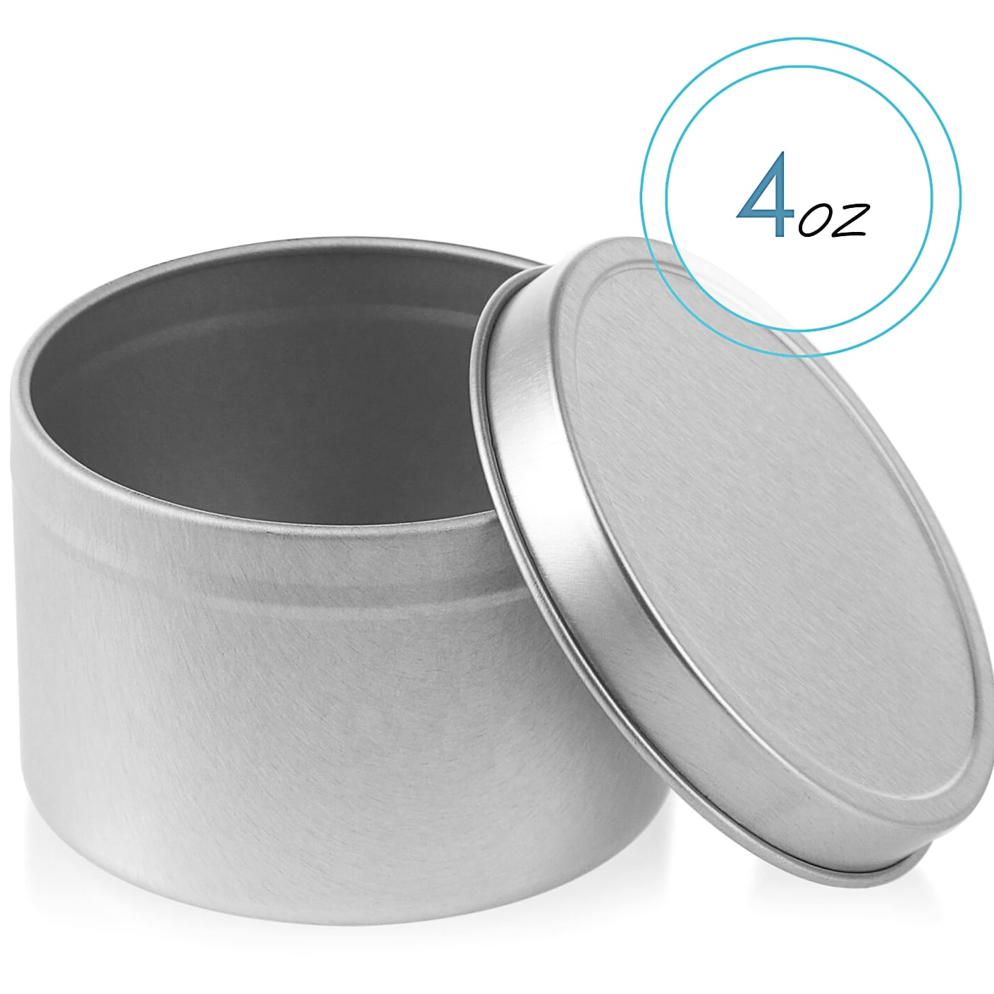 Candle Tins with Lids Metal Jars for Candles with Custom Sticker for Lids