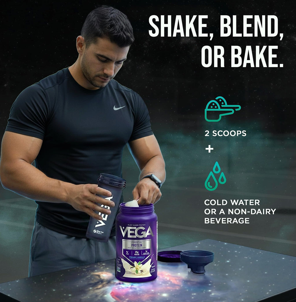 Vega Essential Protein Powder 25g Plant Based Vanilla