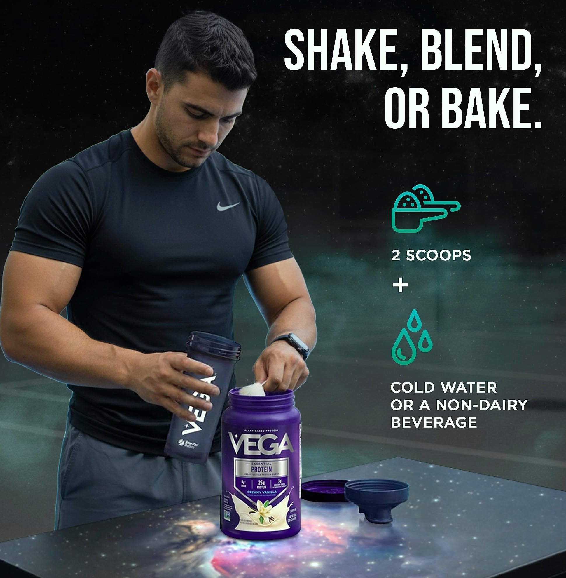 Vega Essential Protein Powder 25g Plant Based Vanilla