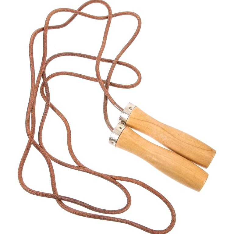 Fitness equipment, skipping rope exercise, indoor and outdoor, wooden handle