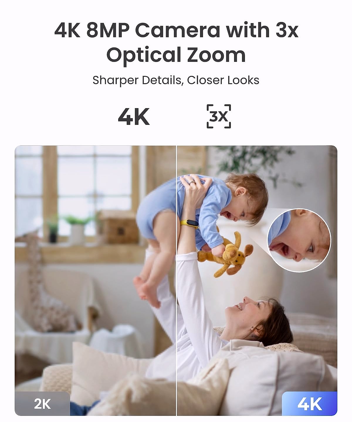Reolink E1 Zoom 8MP Indoor Security Camera with Hub Pro