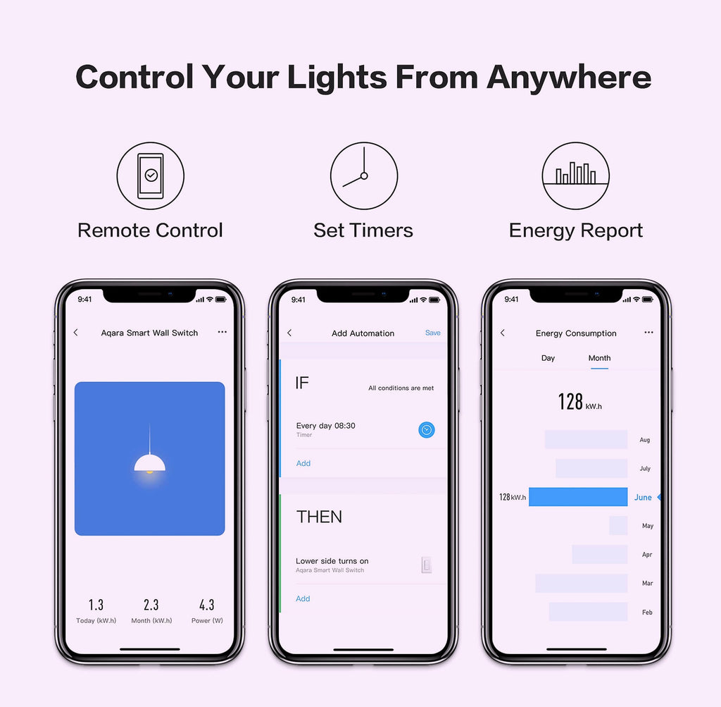 Aqara Smart Wall Switch with Neutral, Single Rocker