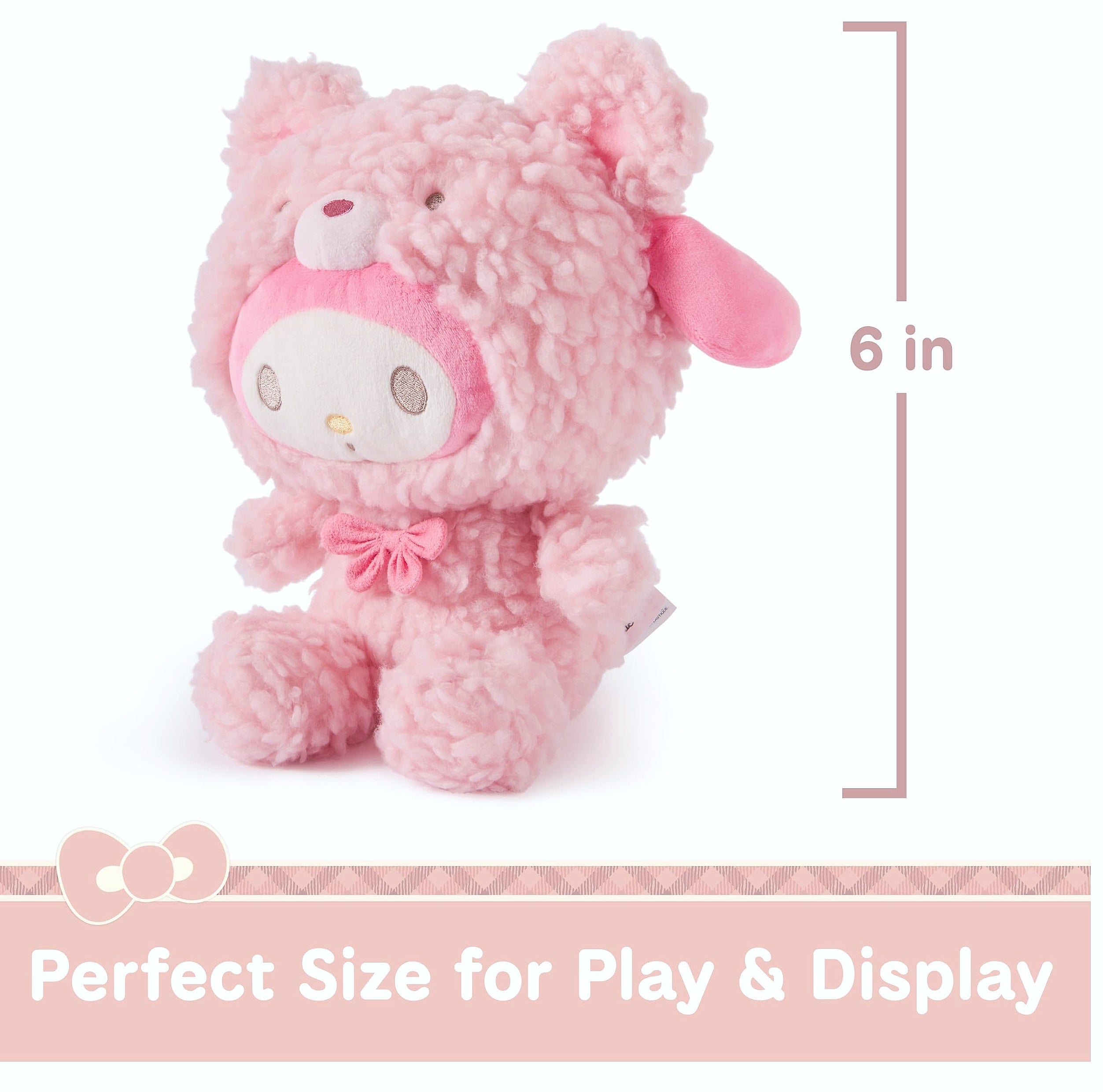 GUND Sanrio My Melody Café Latte Teddy Bear Plush Toy, 10 inch