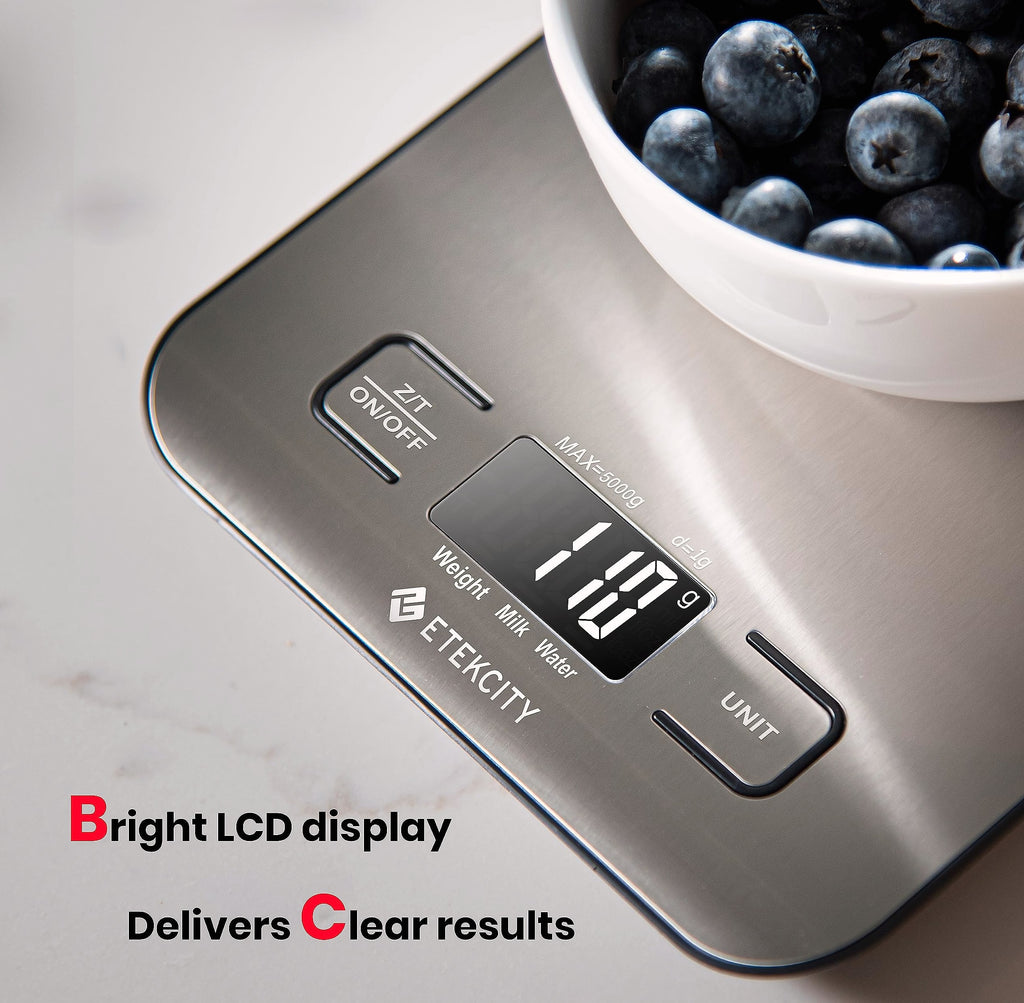 Etekcity Digital Food Scale, 11lb Capacity for Cooking and Baking