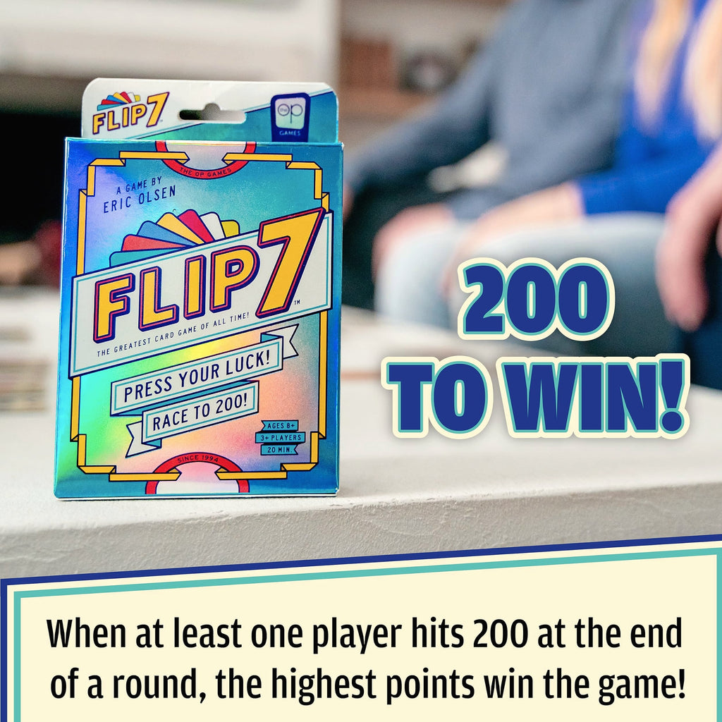 USAOPOLY Flip 7 Card Game for Press Your Luck and Strategy