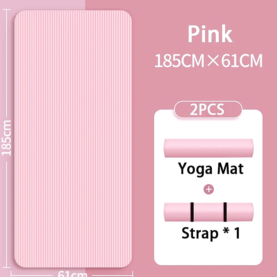 Lostook 8mm NBR Yoga Mat Anti-Slip for Home Fitness