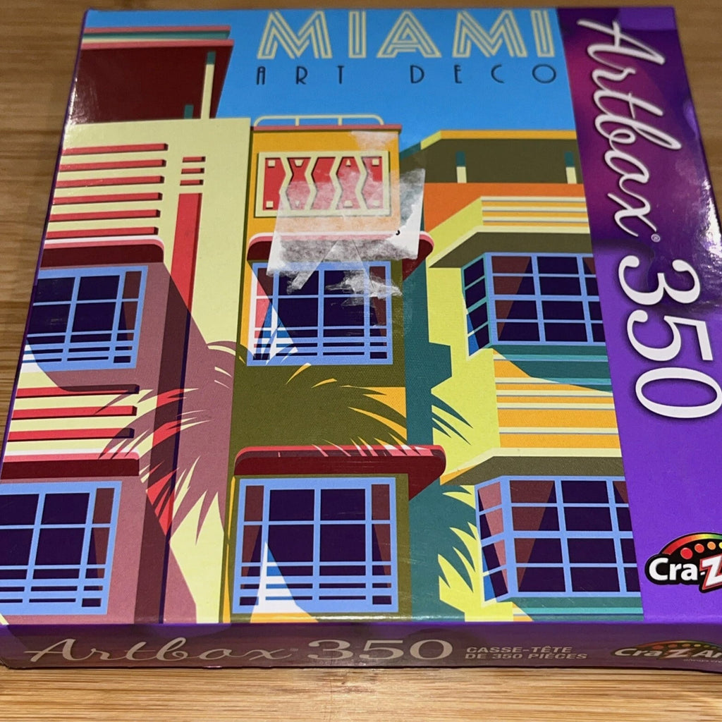 Miami Art Deco Puzzle 350 Pieces Colorful Buildings NEW SEALED Artbox