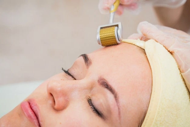 ZGTS 192 Pins Titanium Derma Roller 0.5mm For Face, Body, Deep Scars