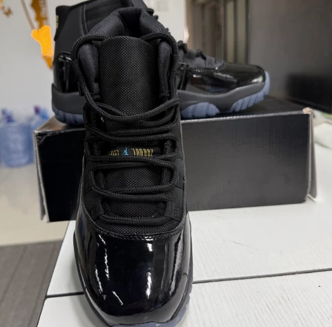 Jordan 11 Retro Gamma Blue Black 2025 Men's High Top Basketball Shoes
