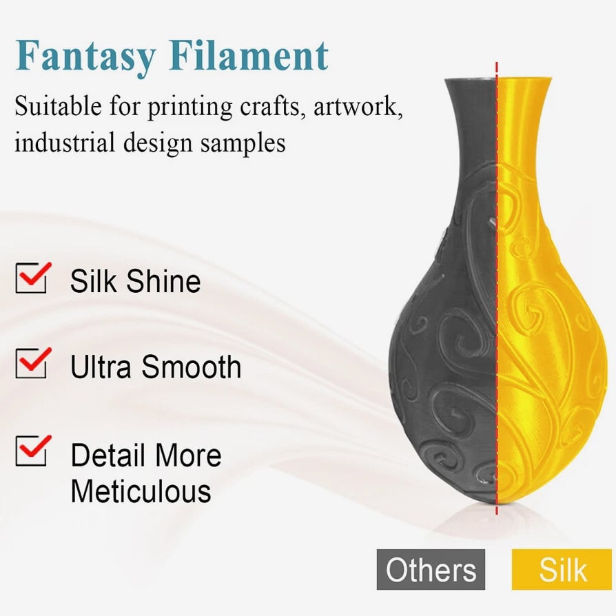 JAYO 1.1KG 3D Printer Filament High Speed Matte PETG Silk PLA ABS 1.75mm