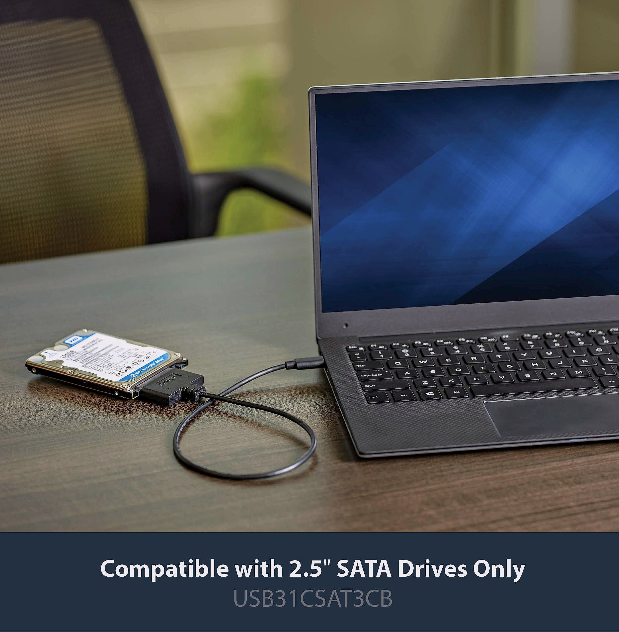 StarTech SATA to USB-C Cable, 10Gbps external hard drive adapter