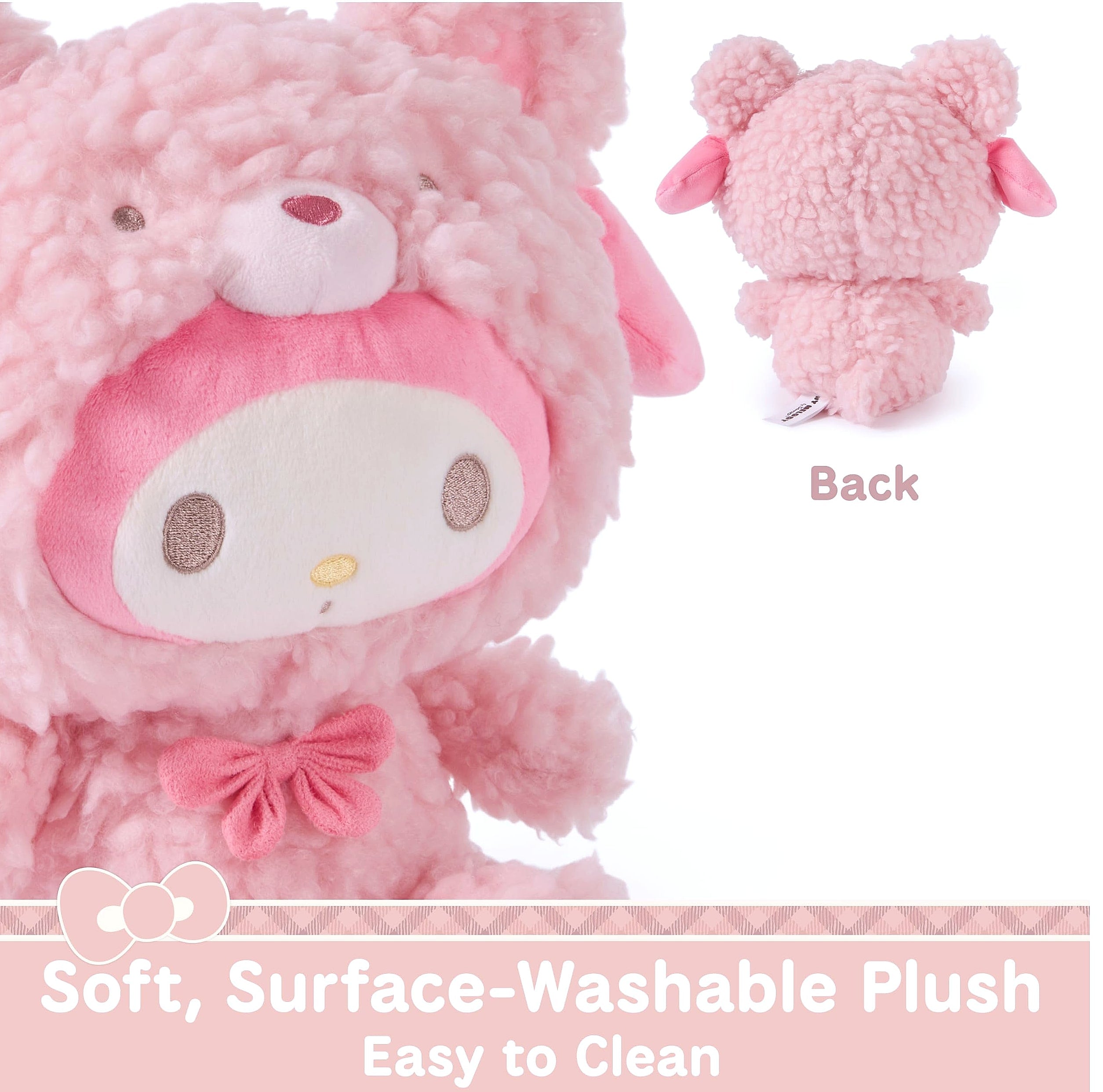 GUND Sanrio My Melody Café Latte Teddy Bear Plush Toy, 10 inch