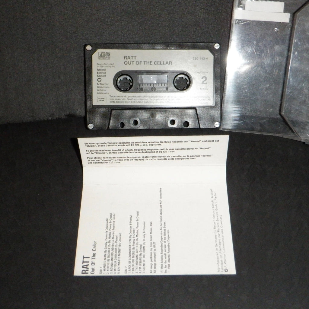RATT Cassette Out Of The Cellar GERMANY CHROMEDIOXIDE Rare HTF