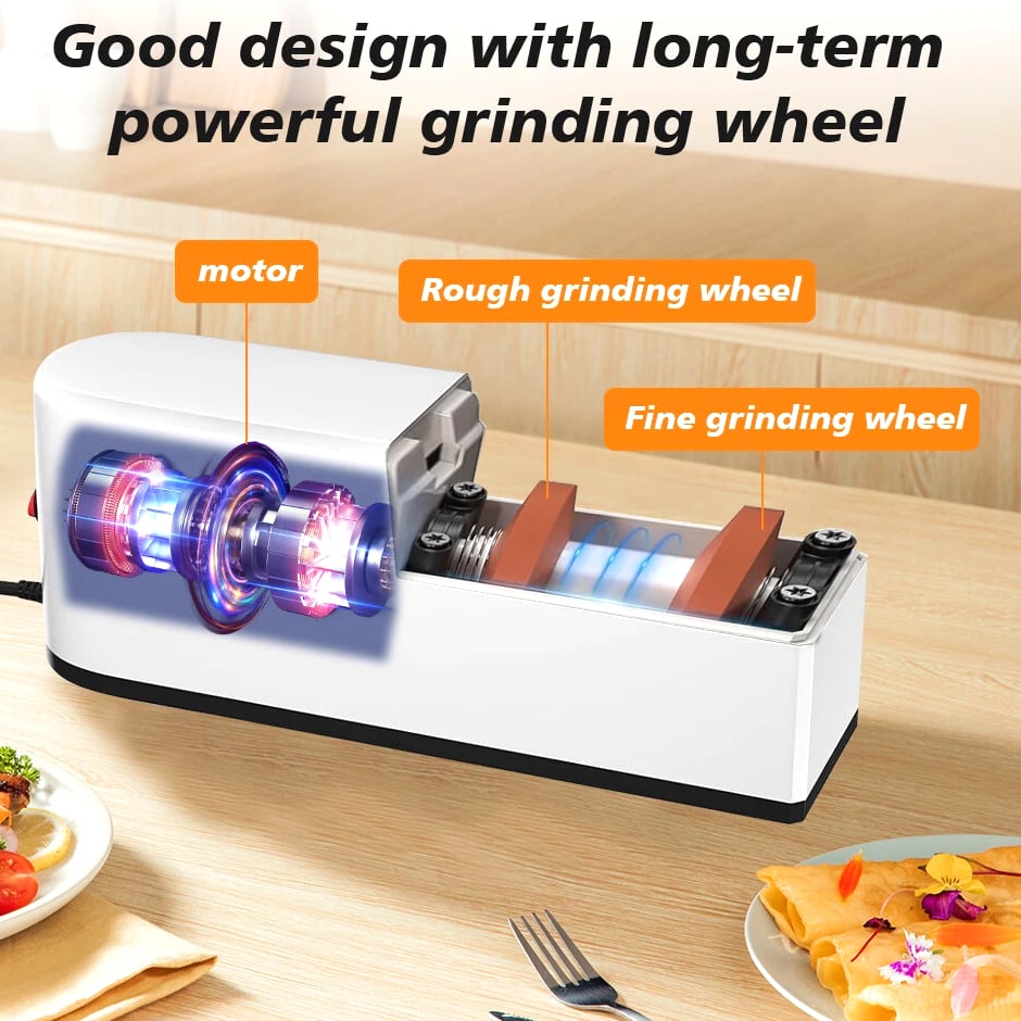 Professional Electric Knife Sharpener Kitchen Sharpening Stone Grinder knives US