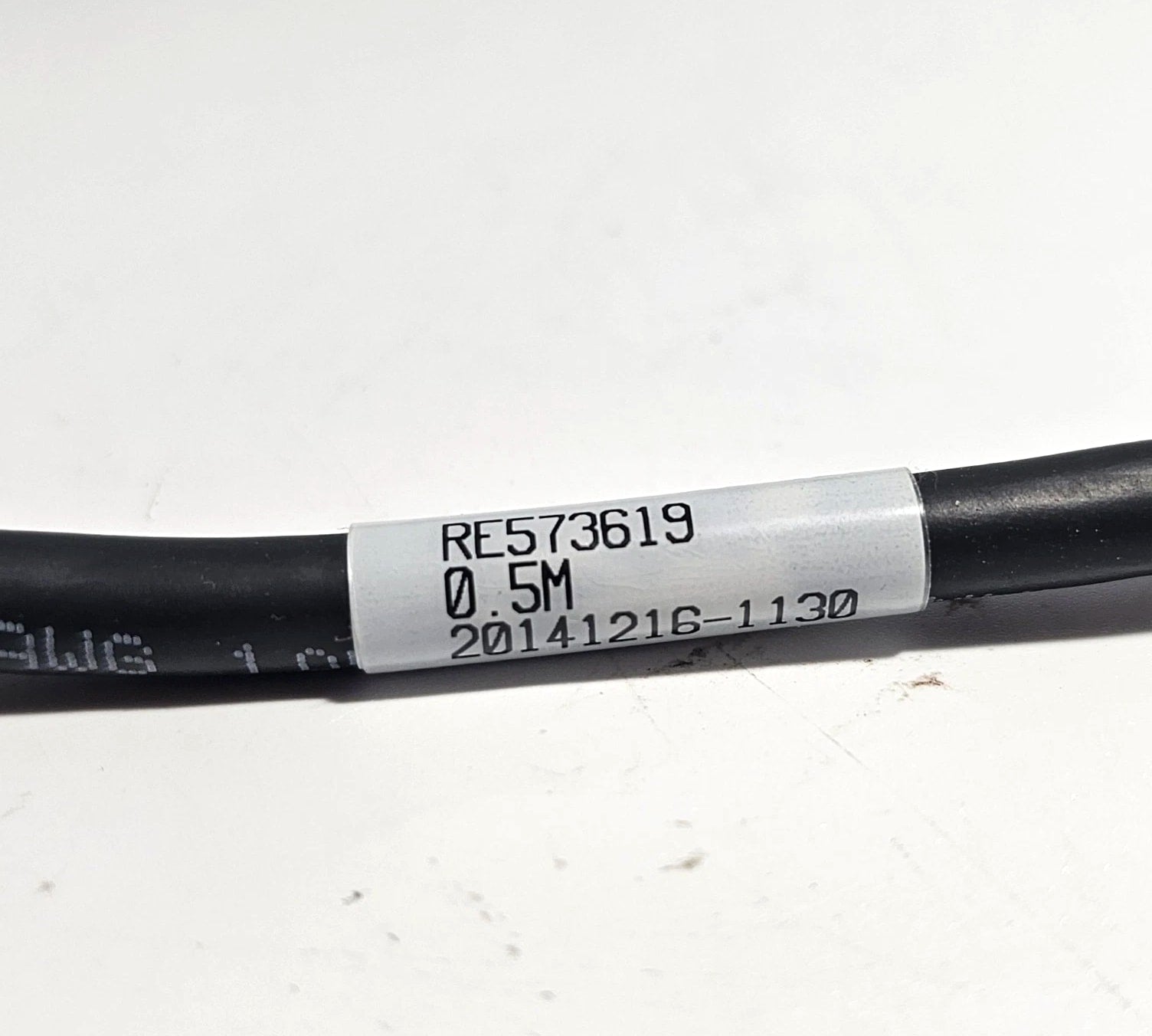 John Deere RE573619 1.5 Ft Ethernet Cable, OEM GreenStar Display, NEW