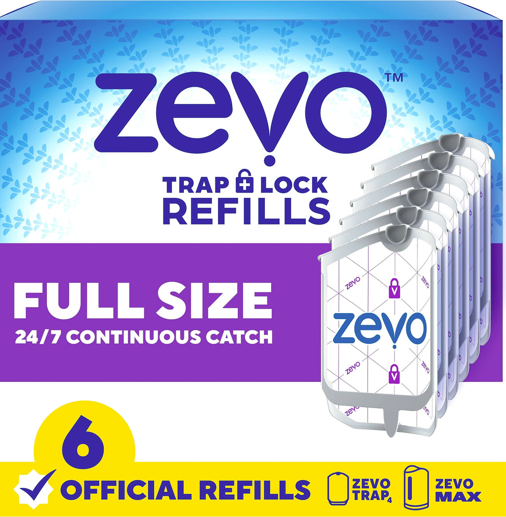 Zevo Flying Insect Trap Refill Cartridges for Indoor Fly Control