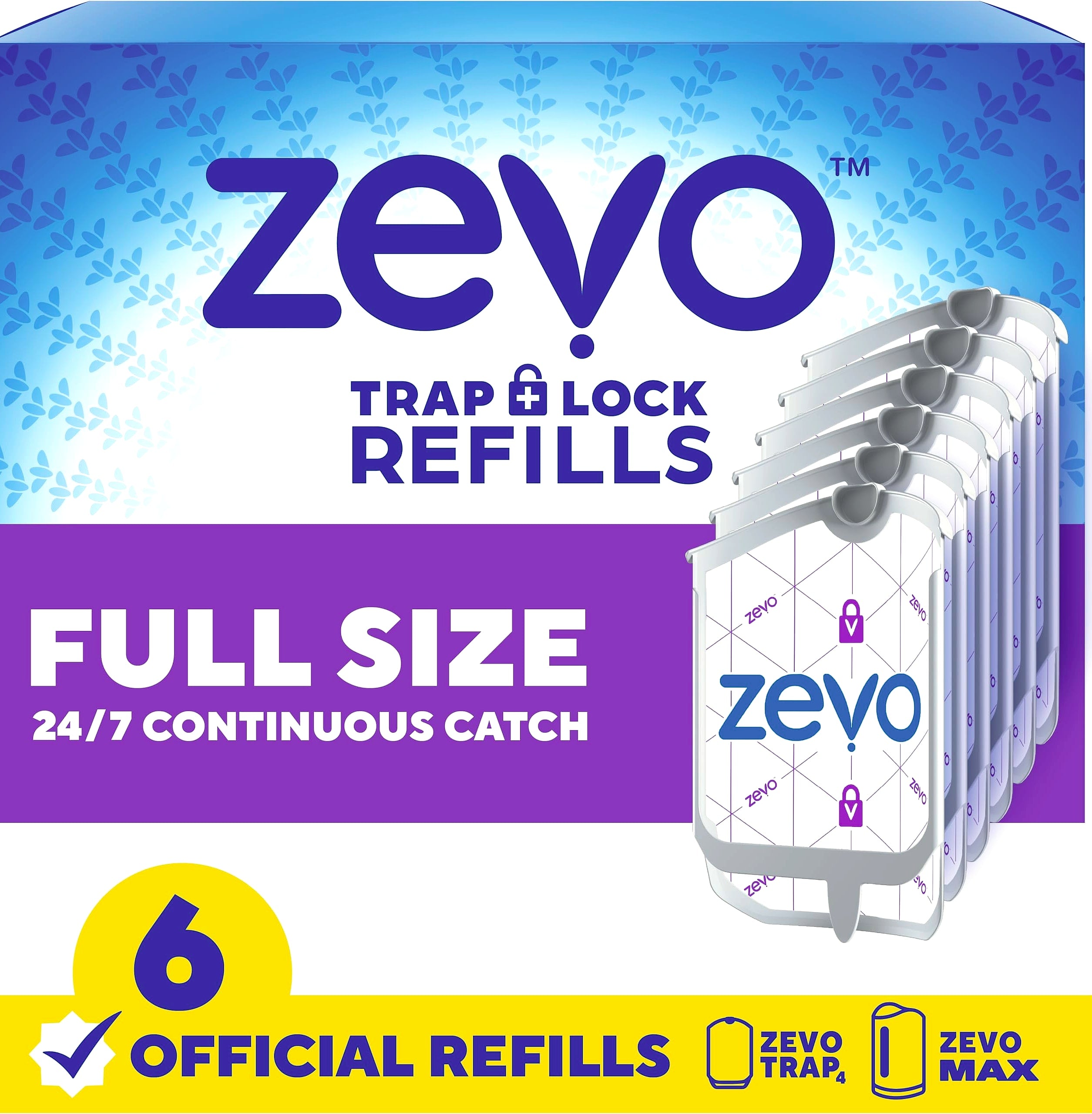 Zevo Flying Insect Trap Refill Cartridges for Indoor Fly Control