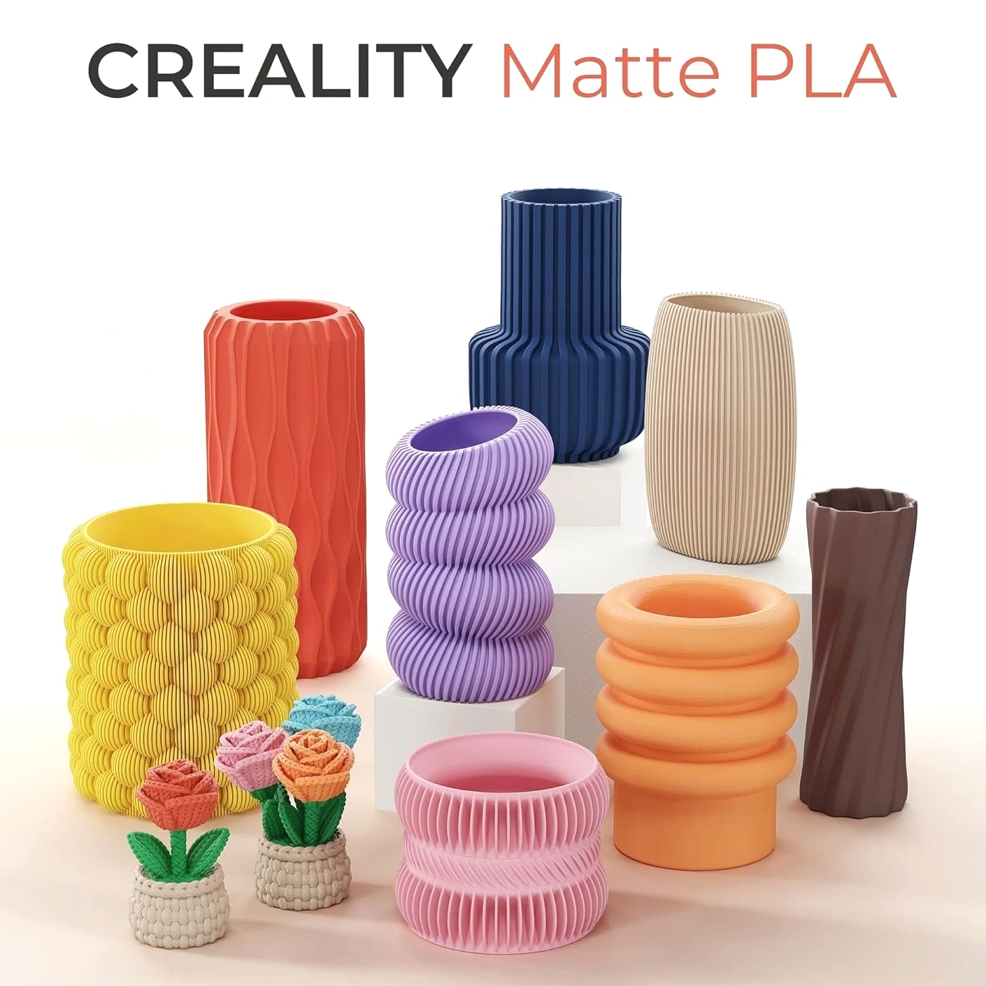 Creality Matte PLA Plus Filament 1.75mm, Olive Green Color, Low Warping, Mini...