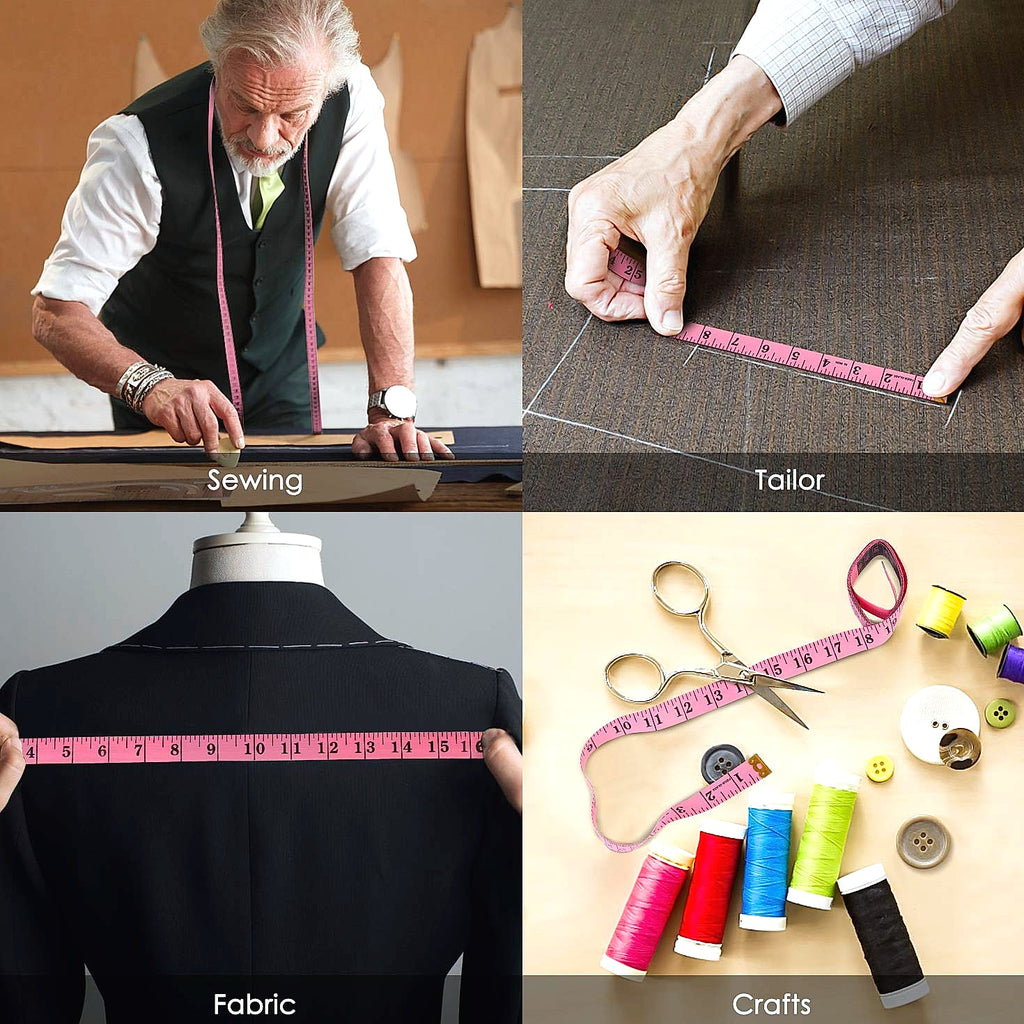 iBayam 2 Pack Tape Measure for Sewing and Body Measurements