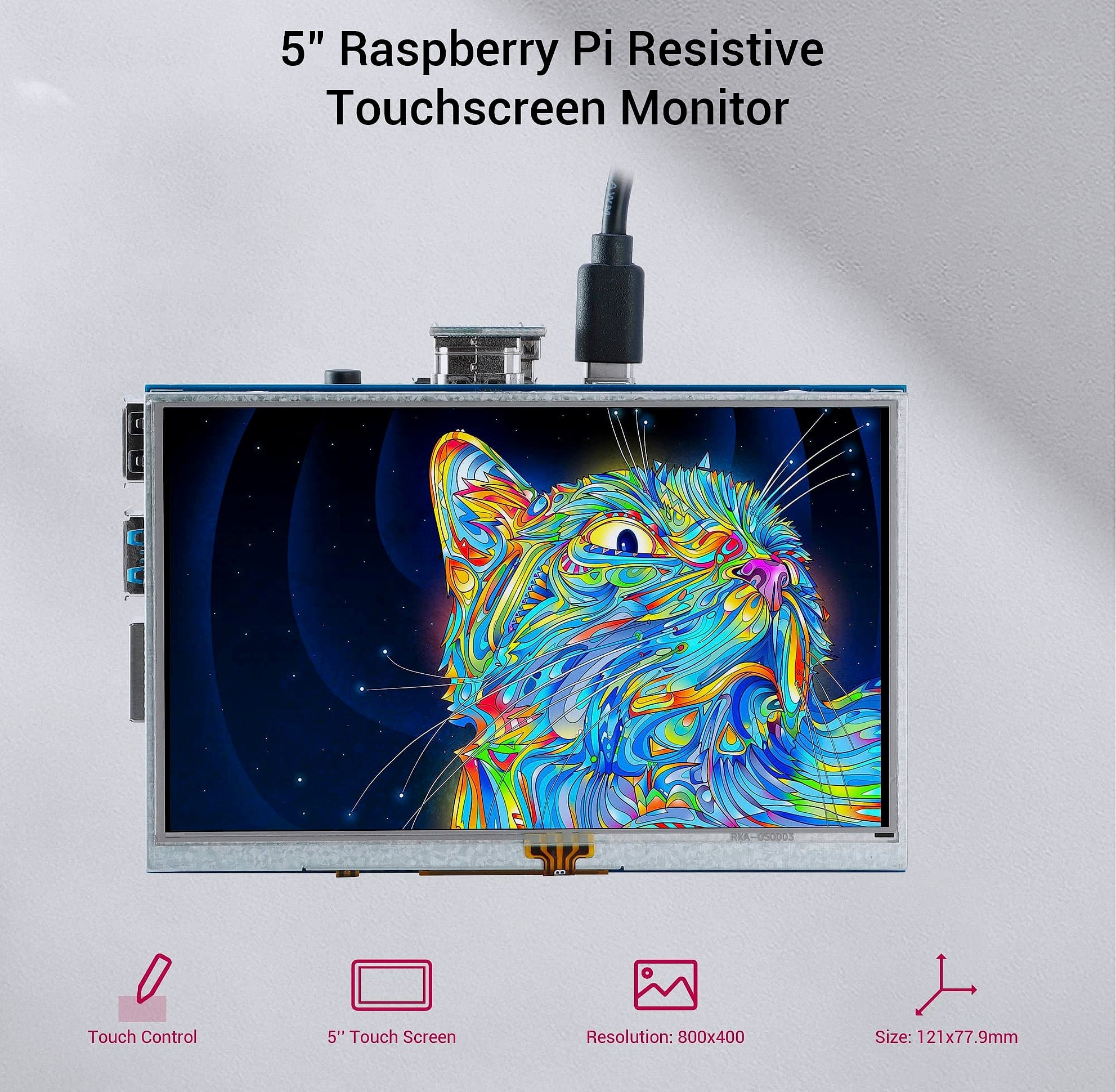 ELECROW 5" Resistive and 7" Capacitive Touch Screen Display Kit