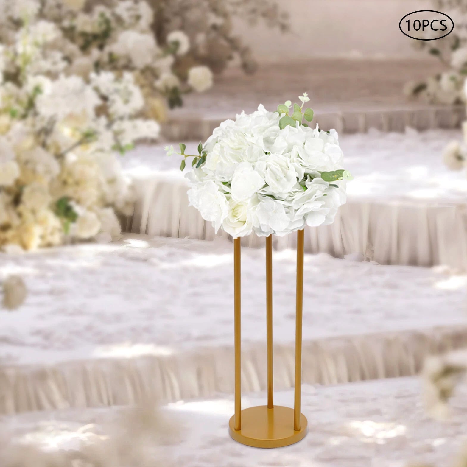 10X Handmade Artificial Flower Balls for Weddings, Parties, and Decor