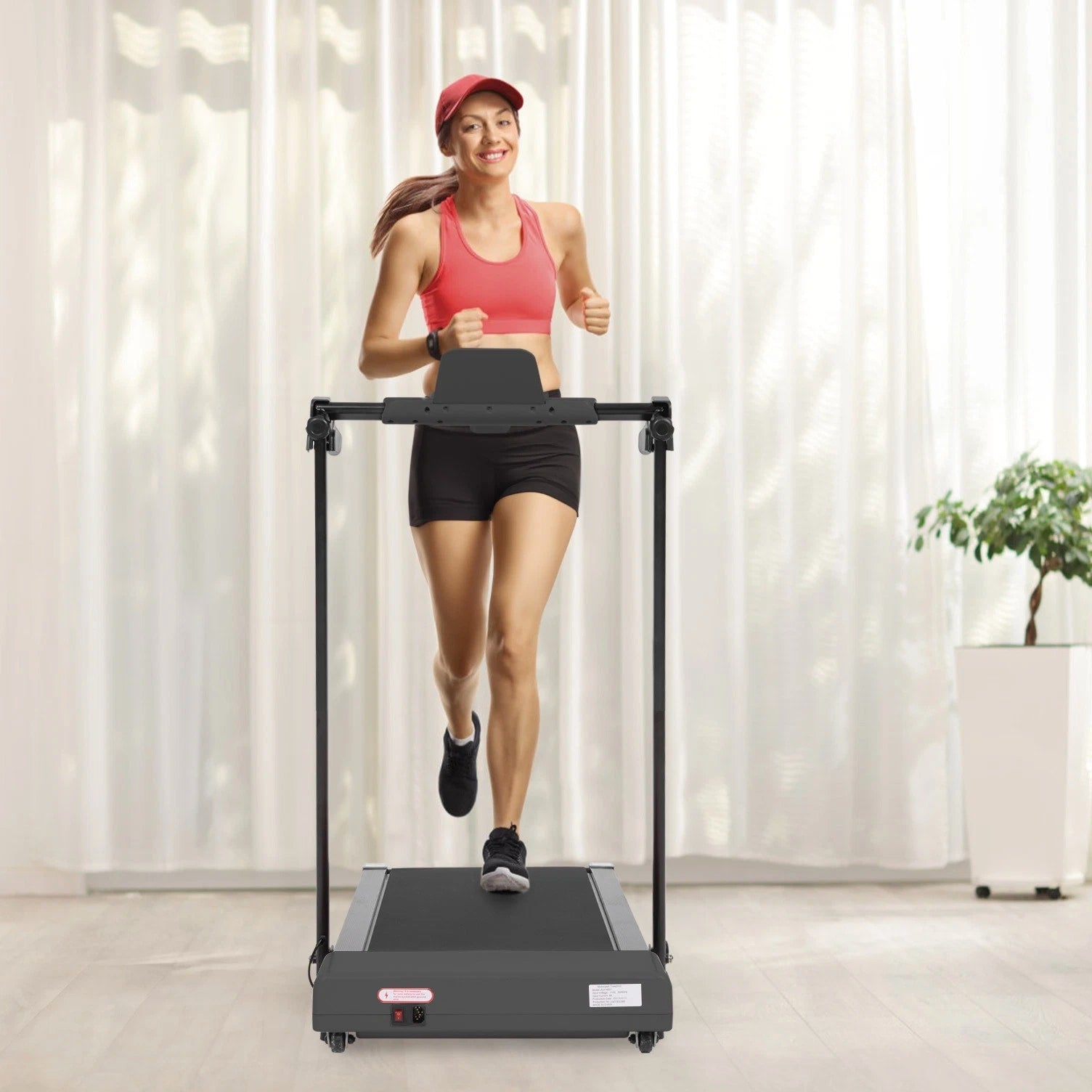 Treadmill with LED Screen Display Home Office Walking & Jogging Running Machine