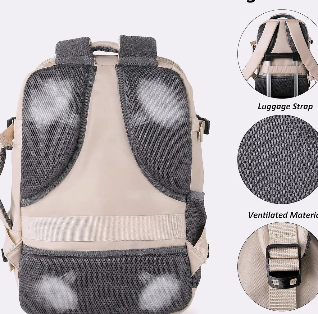 Women's Travel Backpack 15.6 Inch Laptop Carry-On with USB