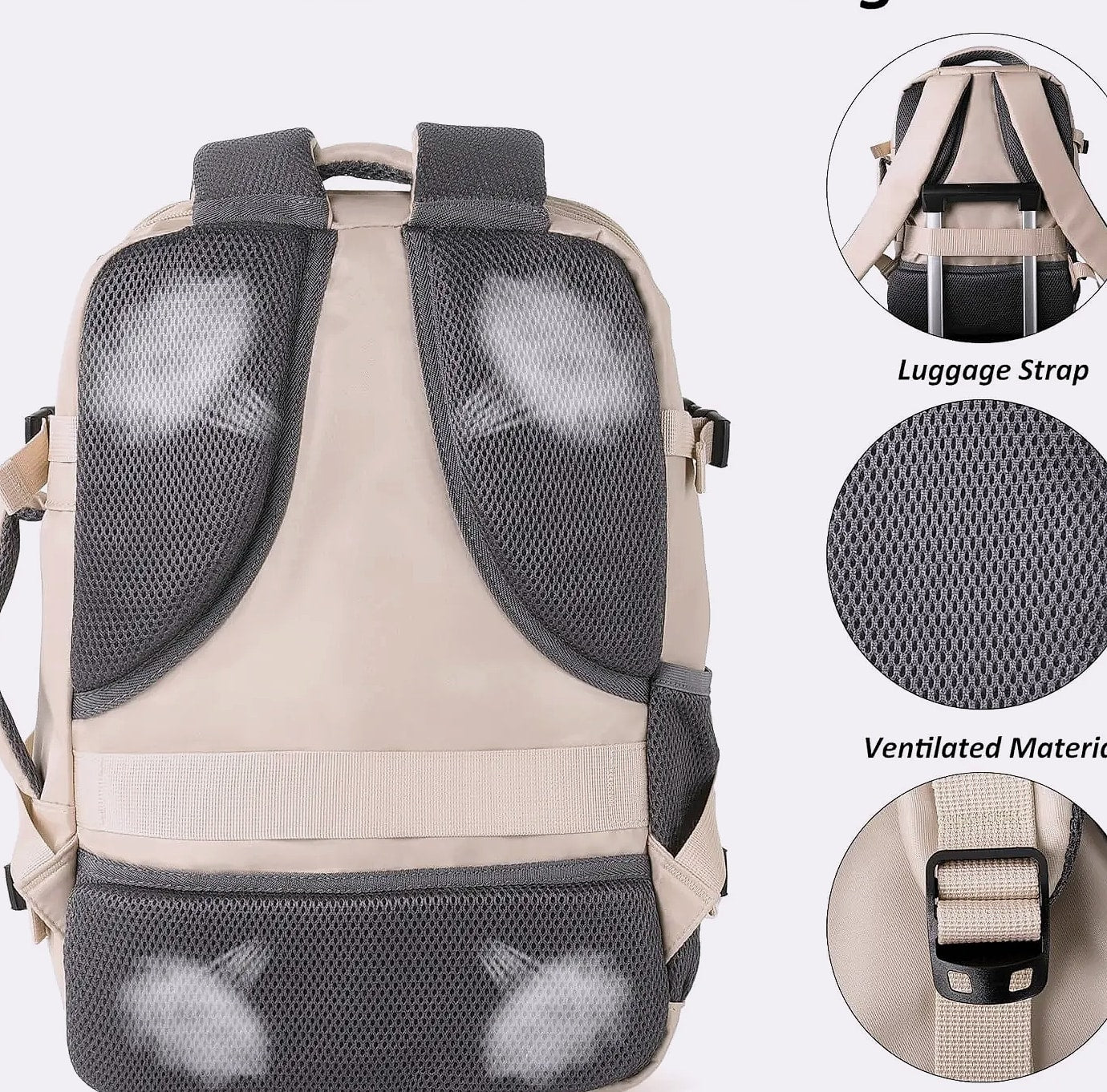 Women's Travel Backpack 15.6 Inch Laptop Carry-On with USB