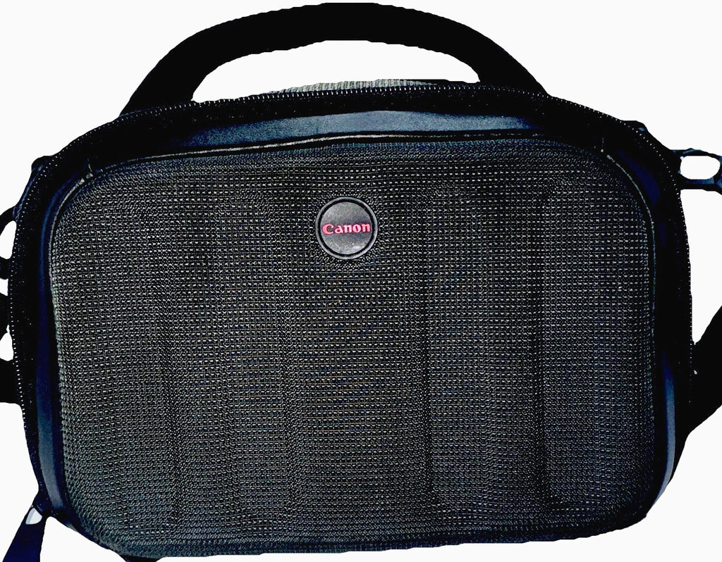 Canon Camera Bag Gadget Carry Case Padded 9x6x5 Black w/strap & Belt Carry Loops